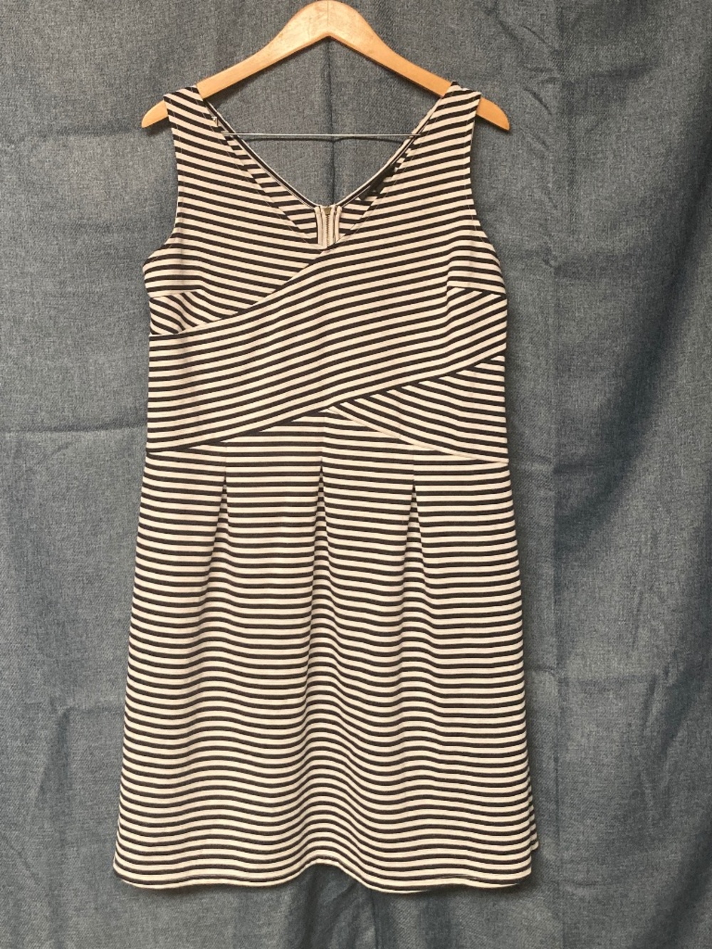 LANE BRYANT Black and White Striped Fit & Flare Dress - Size 20